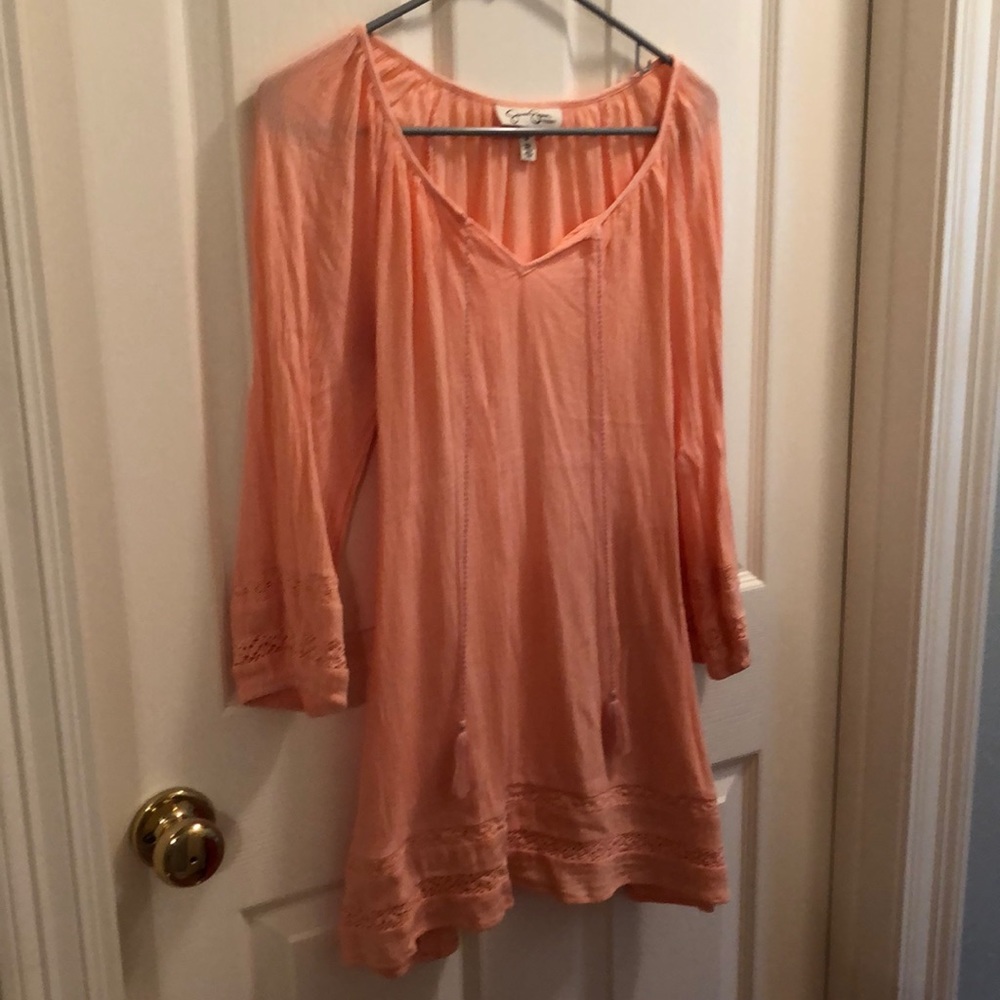 Peach maternity tunic